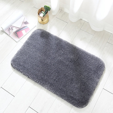 Tapis de sol de salle de bain, Super doux, épais, moelleux, en microfibre, antidérapant, absorbant, pour baignoire et douche
