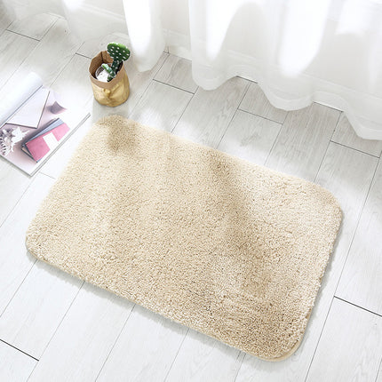 Tapis de sol de salle de bain, Super doux, épais, moelleux, en microfibre, antidérapant, absorbant, pour baignoire et douche