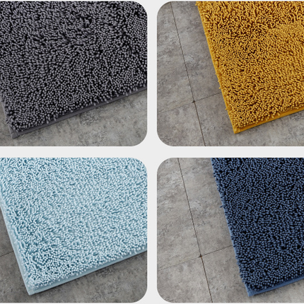 Non-slip Bathroom rug bath mat Chenille microfiber bath rugs soft machine washable absorbent, suitable for shower bathtubs