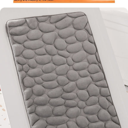 Thickened Memory Cotton Bath Mats Pebble Bathroom Rug Mat Super Absorbent Bath Rugs Machine Washable Bathroom Rugs