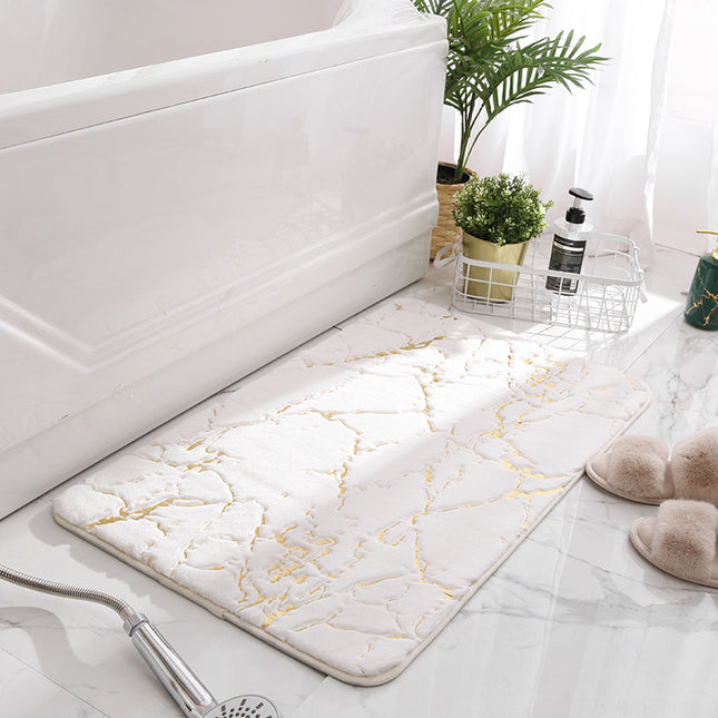 Bathroom Rugs Rabbit Fur Bath Rug Super Soft Fluffy Bath Mats Non-Slip Back Washable Highly Absorbent Rugs