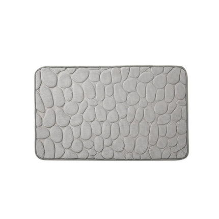 Pebble Bathroom Mat Memory Foam Bath Mats Bathroom Rugs Soft Water Absorbent Non-Slip Door Mat Floor Mat