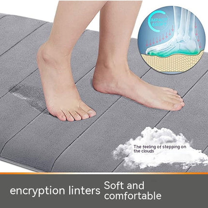 Facecloth Bath Mats Absorbent Shower Mat, Bathroom Decor Anti-slip Thick Bath Rug with PVC Backing Ultra Soft Bath Rugs