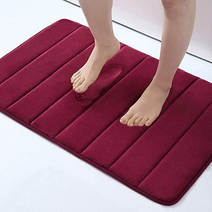 Facecloth Bath Mats Absorbent Shower Mat, Bathroom Decor Anti-slip Thick Bath Rug with PVC Backing Ultra Soft Bath Rugs