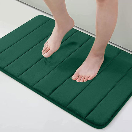 Facecloth Bath Mats Absorbent Shower Mat, Bathroom Decor Anti-slip Thick Bath Rug with PVC Backing Ultra Soft Bath Rugs