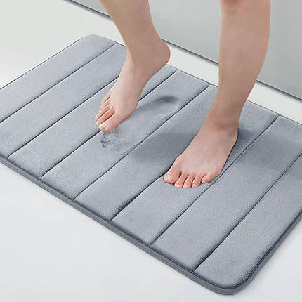 Facecloth Bath Mats Absorbent Shower Mat, Bathroom Decor Anti-slip Thick Bath Rug with PVC Backing Ultra Soft Bath Rugs