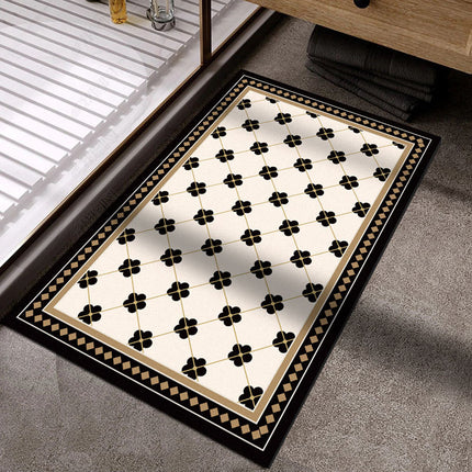Super Absorbent Bathroom Rug Bath Mat Quick Dry Floor Mats Plum Petal Diatomaceous Earth Mat, Non-Slip Thin Bathroom Mats