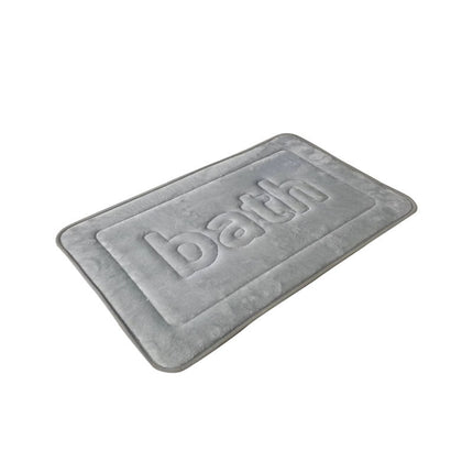 Bathroom rug bath mat non-slip bath rug rebound sponge mat, thick soft and comfortable absorbent machine washable