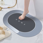 Silver gray ellipse (home) rubber