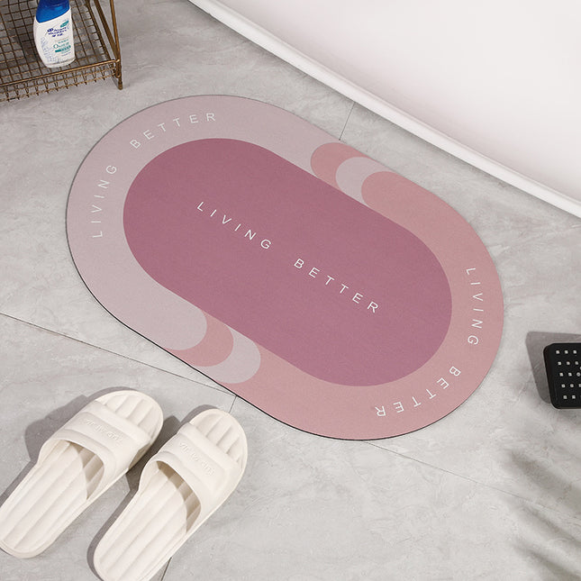 Diatomite Bathroom Mats Kitchen Carpet Door Mats Absorbent Floor Mats Natural Rubber Quick Drying Non-Slip Floor Mats