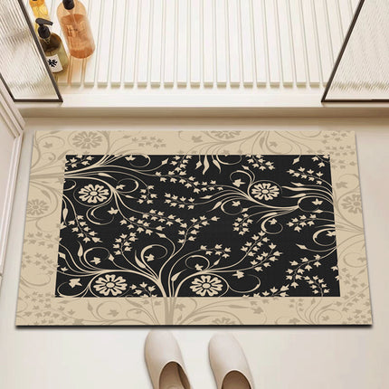 Leaf Diatomaceous Earth Bath Mats, Absorbent Quick Dry Bathroom Shower Mat, Non-Slip Diatomaceous Earth Bathroom Rugs