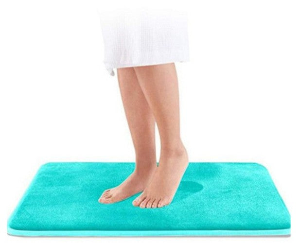 Solid Color Bathroom Rug, Non-Slip Bath Mats Microfiber Bathtub Shower Mat Set for Bathrooms, Tubs and Showers