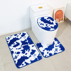 Blue and white