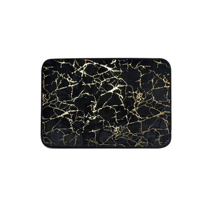 Ensemble de 3 tapis de bain, tapis de bain antidérapant, couverture de toilette, tapis de sol, tapis absorbant côté baignoire