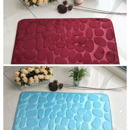Bathroom Rugs Bathroom Super Absorbent Bath Mats, Quick Dry Bath Mats Pebble Bathroom Rugs for Bathroom, Tub and Shower