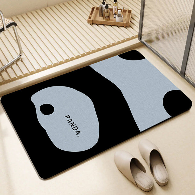 Super absorbent bath mat, cute cartoon bathroom rug entrance non-slip mats, home bathroom absorbent floor mats