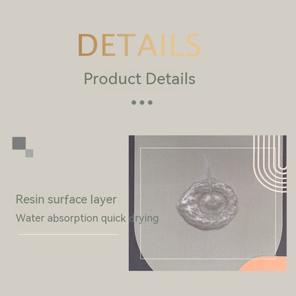 Stone Bath Mats - Diatomaceous earth anti slip stone shower mat rug - Quick drying water absorbing bath stone mat - Easy to clean