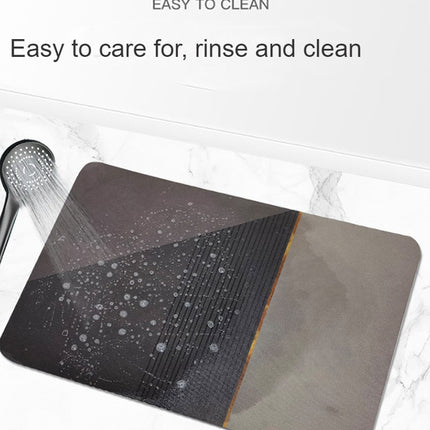 Diatomaceous earth bath mats, fast drying super absorbent bathroom rug mat, thin stone doormat for bathtub with rubber base