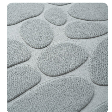 Tapis de bain en mousse à mémoire de forme, confortable, en galets, Super absorbant, lavable en Machine, antidérapant