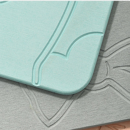 Tapis de bain en terre de diatomées Tapis de salle de bain à séchage rapide Tapis de bain antidérapant en terre de diatomées super absorbant pour sols de salle de bain