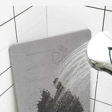 Tapis de bain en terre de diatomées Tapis de salle de bain à séchage rapide Tapis de bain antidérapant en terre de diatomées super absorbant pour sols de salle de bain