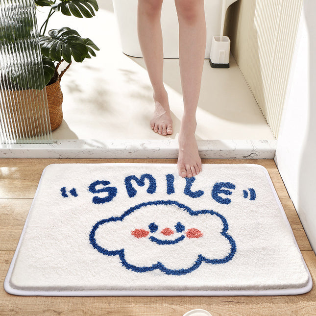 Animal Bathroom Rug, Cute Bath Mat, Plush Microfiber Soft Shower Rug, Non-Slip Bath Rugs, Absorbent Thickened Shaggy Floor Mat