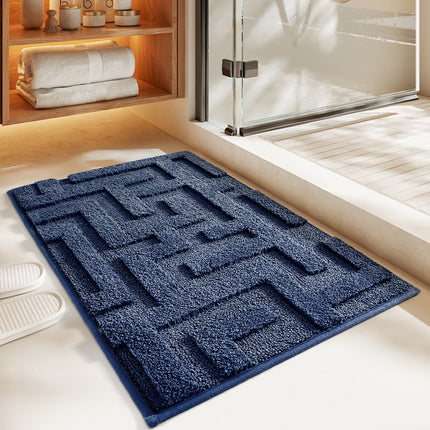 Bathroom Rugs - Microfiber Absorbent Bath Mats - Non-slip, Soft, Washable, Quick Dry Bathroom Rug, Microfiber Bathroom Floor Mat