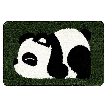 Badematte mit Panda-Muster, niedliche rutschfeste weiche Badematten, dicke Mikrofaser, Kawaii-Tier-Badezimmermatte, maschinenwaschbare Badezimmerteppiche