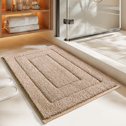 Tapis de sol de salle de bain antidérapants, épais et doux, en microfibre, décoration de bain pour baignoires, douches et salles de bains