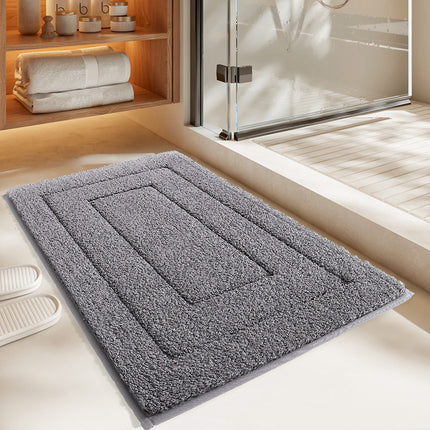 Tapis de sol de salle de bain antidérapants, épais et doux, en microfibre, décoration de bain pour baignoires, douches et salles de bains