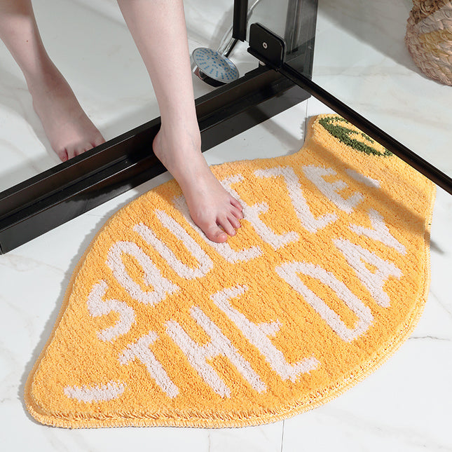 Non-slip and absorbent monogrammed bathroom mat, machine washable bathmats quick drying bathroom rugs, cozy rugs for bedrooms, showers