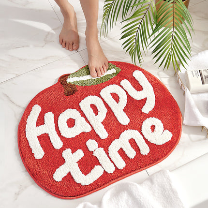 Tapis de salle de bain monogrammé antidérapant et absorbant, tapis de bain lavables en machine, tapis de salle de bain à séchage rapide, tapis confortables pour chambres à coucher, douches