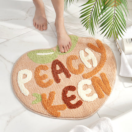 Tapis de salle de bain monogrammé antidérapant et absorbant, tapis de bain lavables en machine, tapis de salle de bain à séchage rapide, tapis confortables pour chambres à coucher, douches