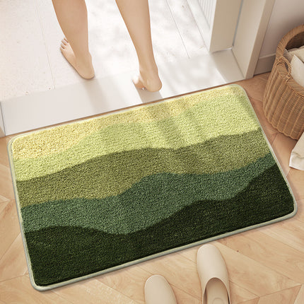 Soft fluffy bath rug, microfiber bathroom mat, non-slip shower bathtub mat, beautiful small bathroom rugs