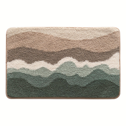 Soft fluffy bath rug, microfiber bathroom mat, non-slip shower bathtub mat, beautiful small bathroom rugs
