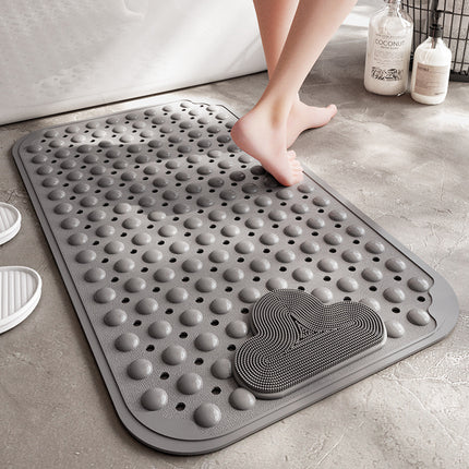 Bathtub Mat Anti-slip Bathroom Mats with Drainage Holes Suction Cups, Foot Massage Bathtub, Shower & Bathroom Bath Mats