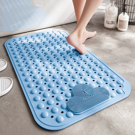 Bathtub Mat Anti-slip Bathroom Mats with Drainage Holes Suction Cups, Foot Massage Bathtub, Shower & Bathroom Bath Mats