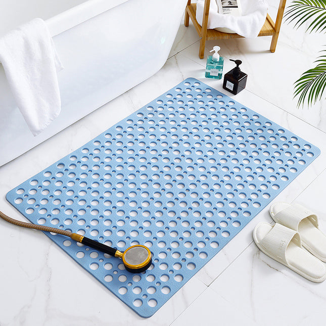 Anti-slip and anti-mold shower mat TPE Bathroom tub mat Floor shower mat with suction cups and drainage holes