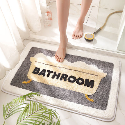 Paillasson mignon pour enfants – Tapis de bain en microfibre absorbant et antidérapant – Paillasson pour chambre à coucher, cuisine, salle de bain