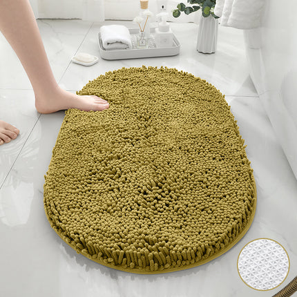 Tapis de bain en chenille, tapis de douche, tapis de douche absorbant en microfibre, pour sols et baignoires de salle de bain