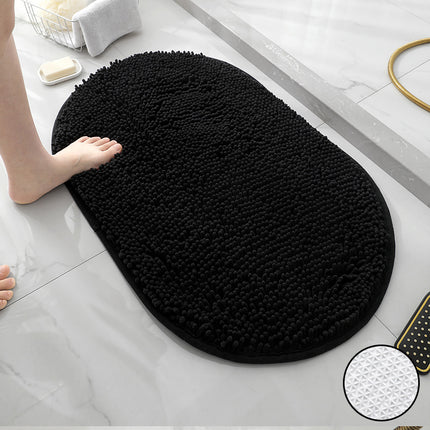 Tapis de bain en chenille, tapis de douche, tapis de douche absorbant en microfibre, pour sols et baignoires de salle de bain