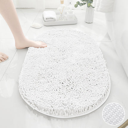 Tapis de bain en chenille, tapis de douche, tapis de douche absorbant en microfibre, pour sols et baignoires de salle de bain