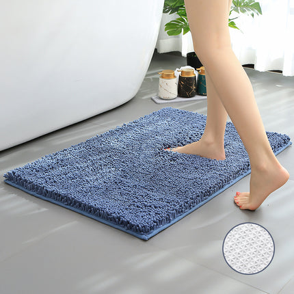 Tapis de bain en chenille, tapis de douche, tapis de douche absorbant en microfibre, pour sols et baignoires de salle de bain