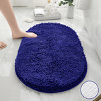 Fond TPR Chenille Bleu Royal - Ovale