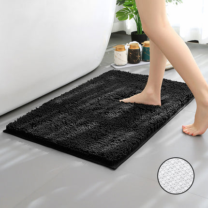 Tapis de bain en chenille, tapis de douche, tapis de douche absorbant en microfibre, pour sols et baignoires de salle de bain