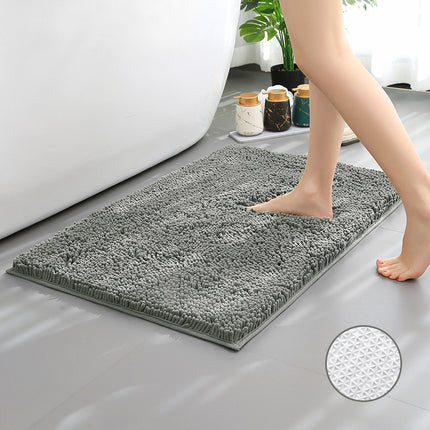 Tapis de bain en chenille, tapis de douche, tapis de douche absorbant en microfibre, pour sols et baignoires de salle de bain