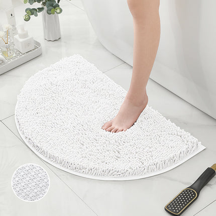 Tapis de bain en chenille, tapis de douche, tapis de douche absorbant en microfibre, pour sols et baignoires de salle de bain