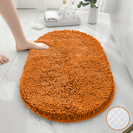 Tapis de bain en chenille, tapis de douche, tapis de douche absorbant en microfibre, pour sols et baignoires de salle de bain