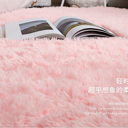 Tapis ovale Shaggy pour chambre à coucher, tapis moelleux pour filles et garçons, pour chambre d'enfants, tapis de sol pour chambre d'enfant, décoration de la maison
