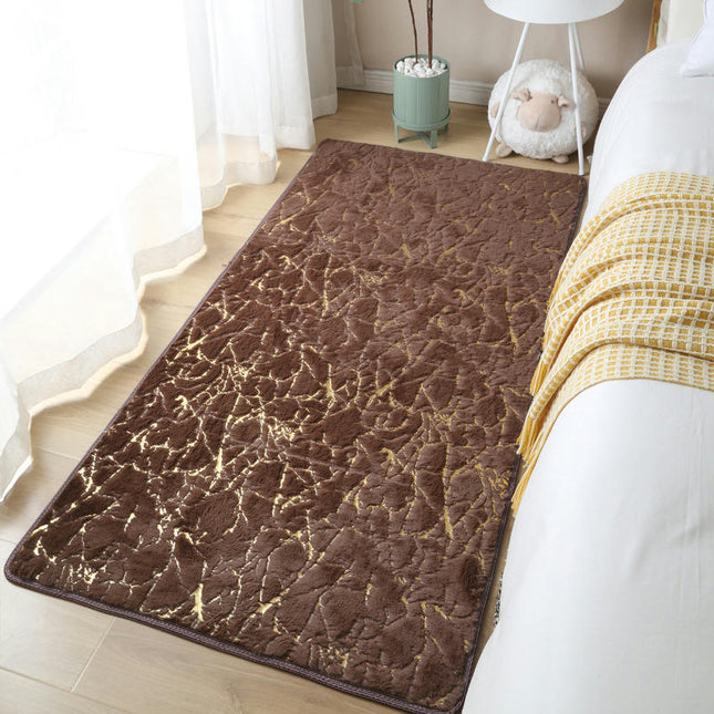 Soft Metallic Nursery for Play Modern Colorful Abstract Area Rugs Anti-Skid Fluffy Rectangular Plush Velvet Home Decorative